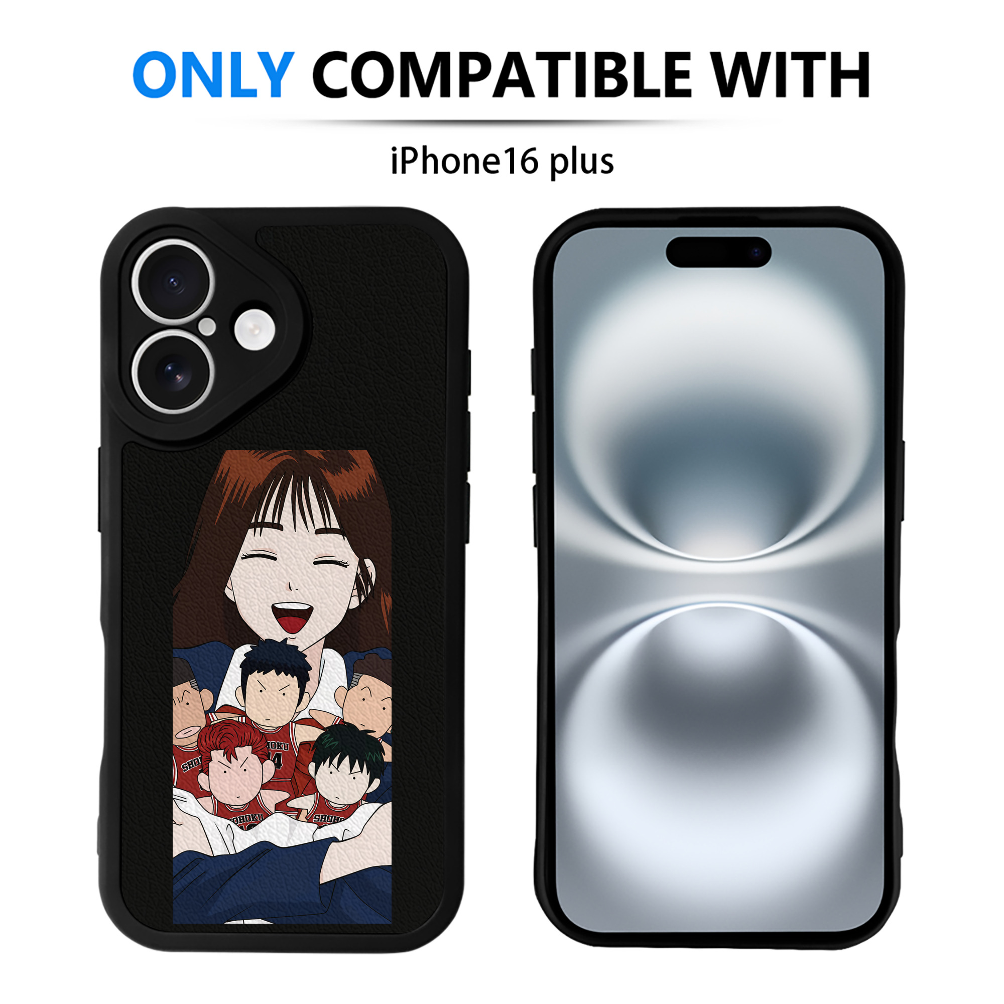 （画像用） SLAM DUNK／スラムダンク 【iPhone 16シリーズ対応】シリコンスマホケース（レザー調） 材質：シリコン